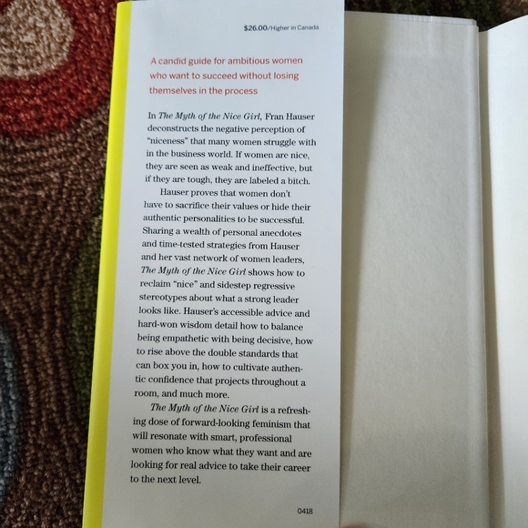 🌿2/$20 The Myth of the Nice Girl hardcover - Picture 3 of 4
